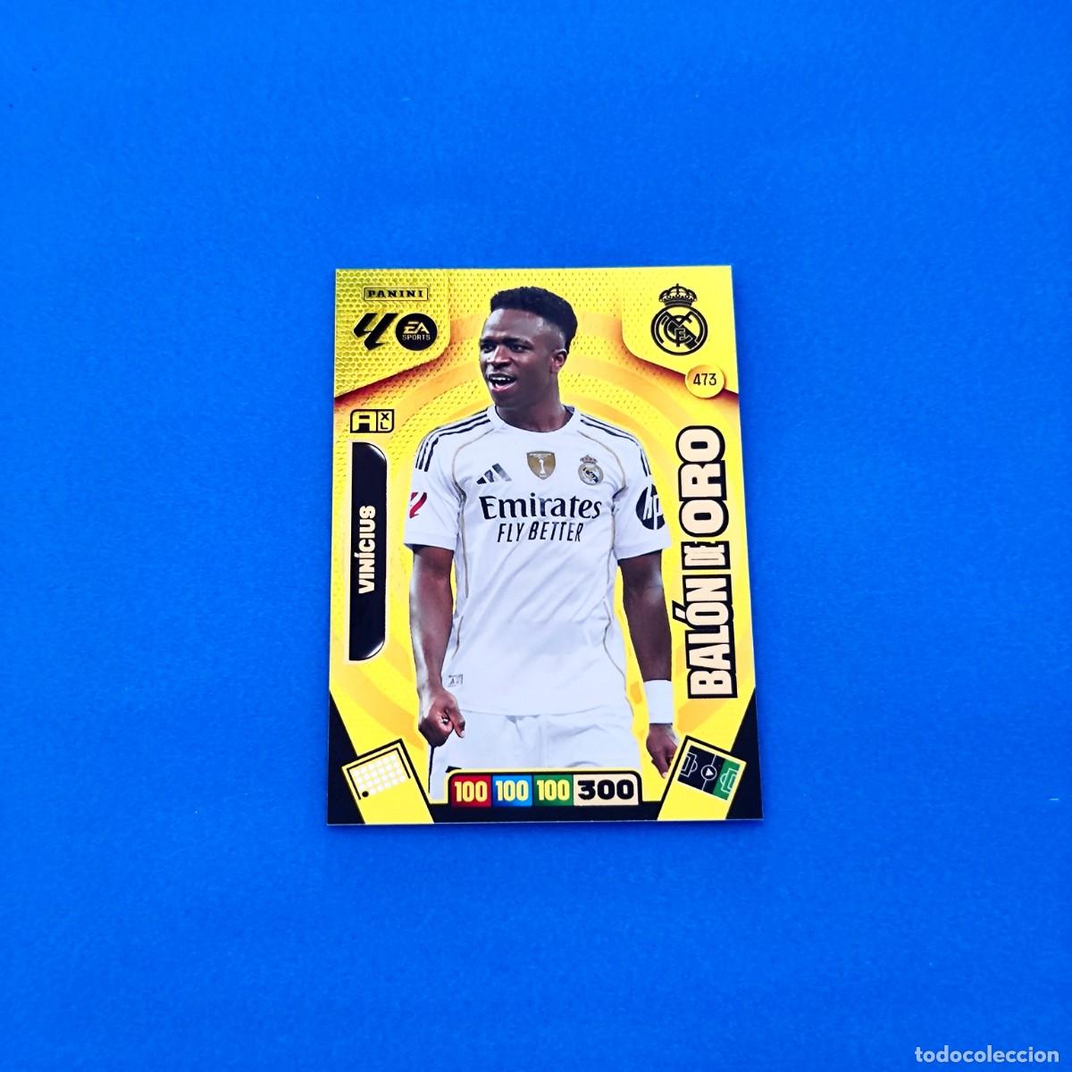 Cromos de f&uacute;tbol: Adrenalyn 2025 2026 / 25 26 Bal&oacute;n de Oro Vinicius 473 Real Madrid