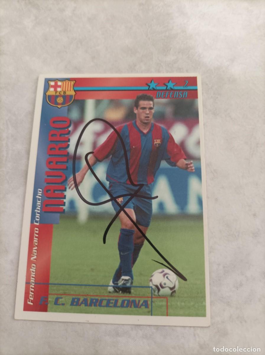 Figurine di Calcio: Cromo futbol firmado Navarro