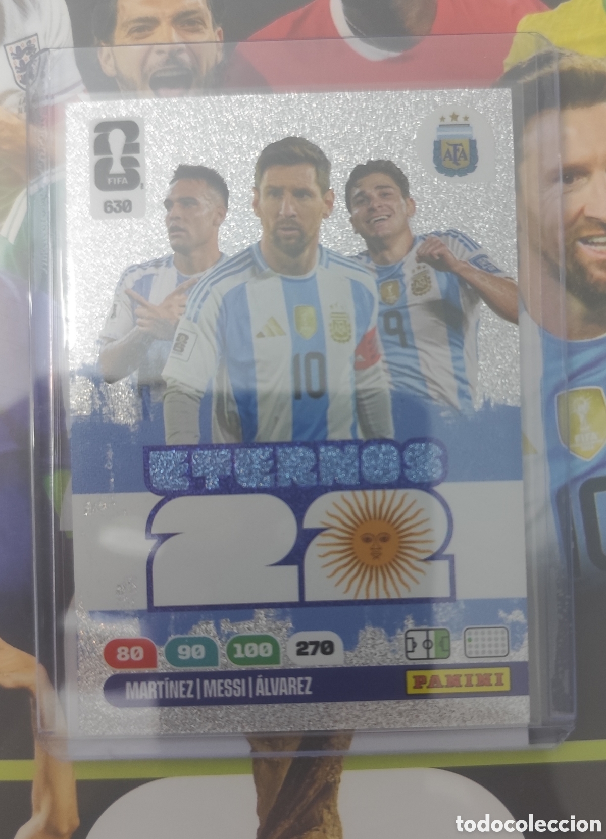 Figurine di Calcio: WORLD CUP 2026 ADRENALYN PANINI MARTINEZ MESSI JULI&Aacute;N ETERNOS 630