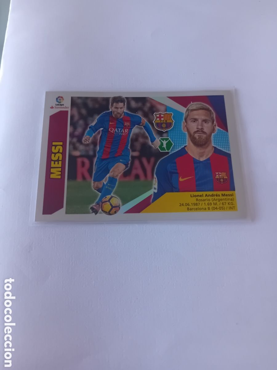 Cromos de f&uacute;tbol: Messi N&deg;13 Barcelona 17 18 2017 2018 Este Panini Nuevo