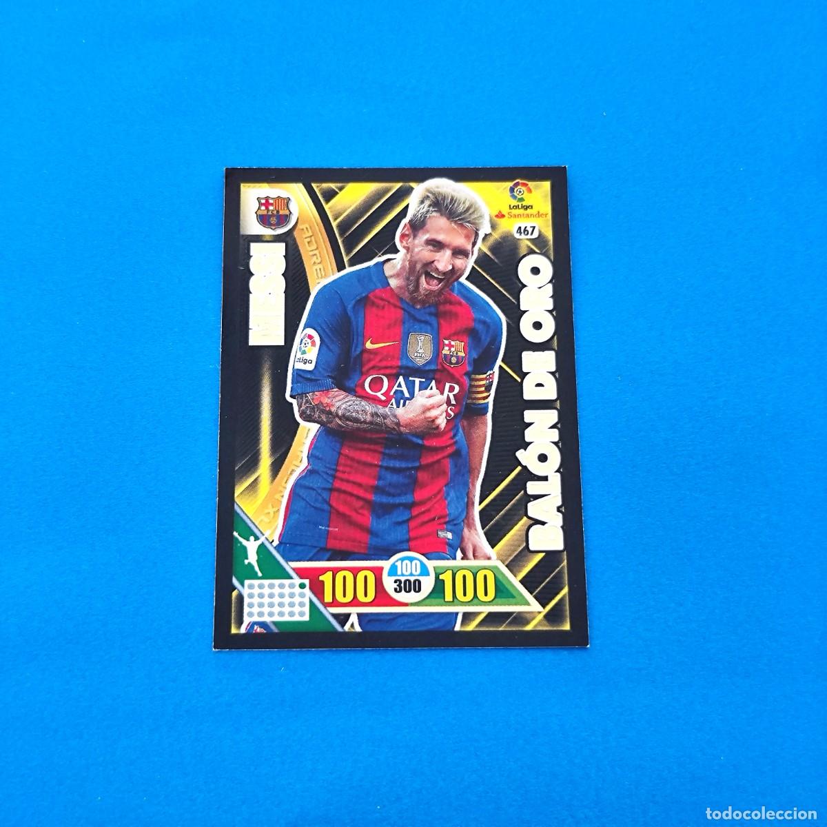 Figurine di Calcio: Adrenalyn 2016 2017 / 16 17 Bal&oacute;n de Oro Messi Barcelona