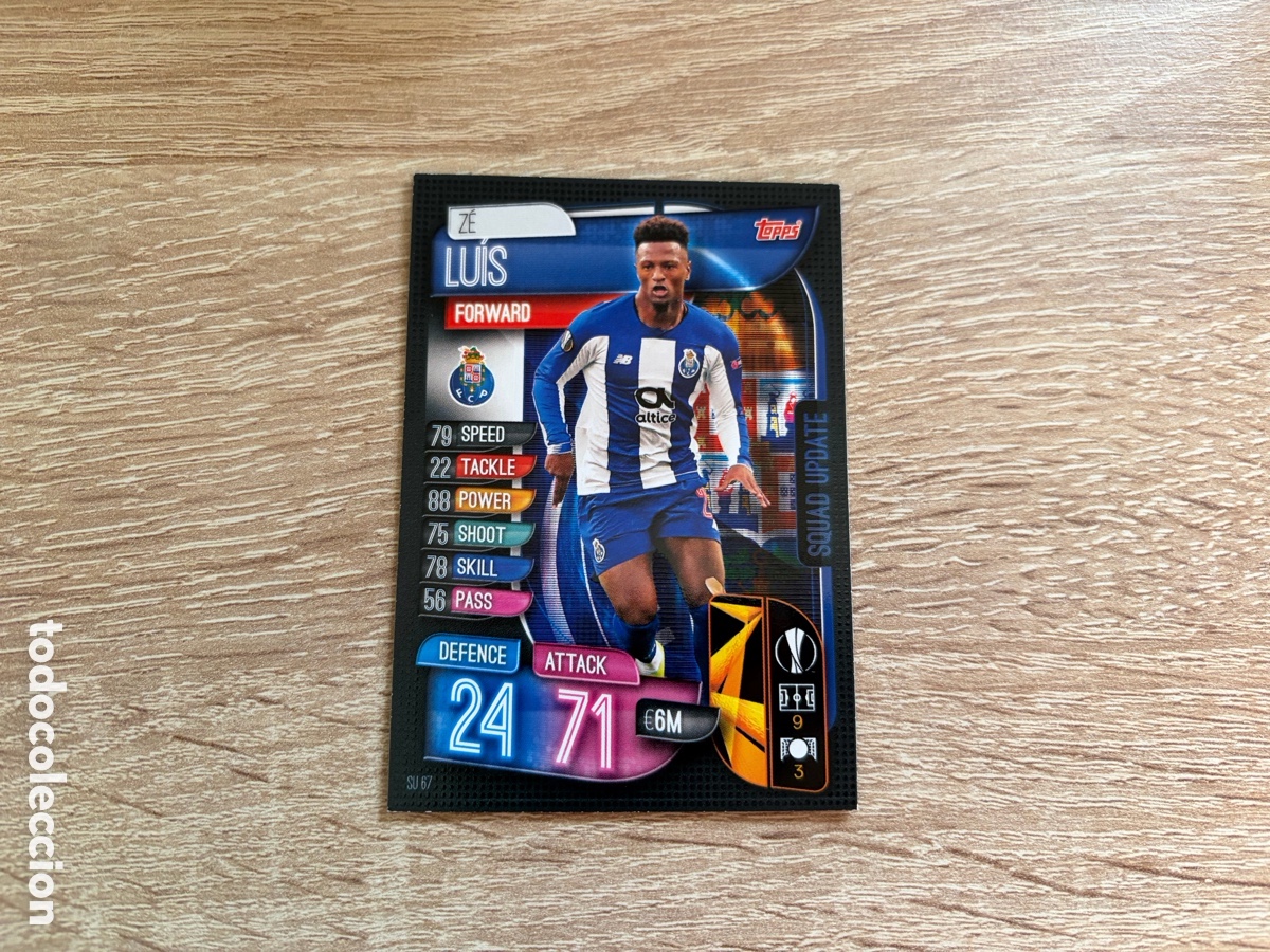 Figurine di Calcio: SU67 Z&Eacute; LUIS SQUAD UPDATE MATCH ATTAX FUTBOL TOPPS 2019 2020 19 20 FC PORTO