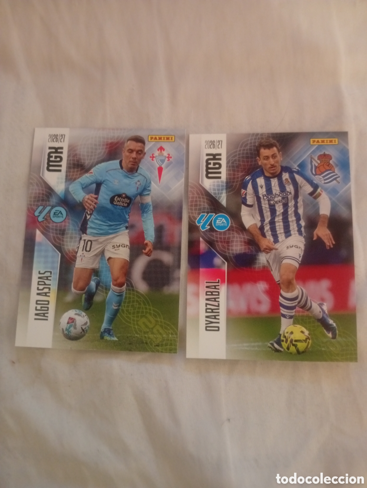 Cromos de f&uacute;tbol: 2 cromos de MGk 26/27