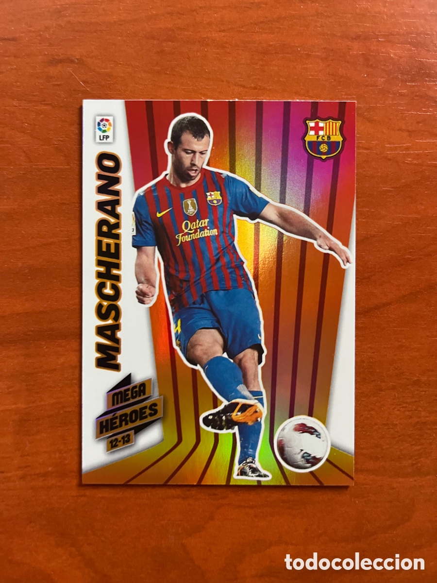 Cromos de f&uacute;tbol: MASCHERANO 374 HEROES BARCELONA PANINI MEGACRACKS 2012-2013 12 13