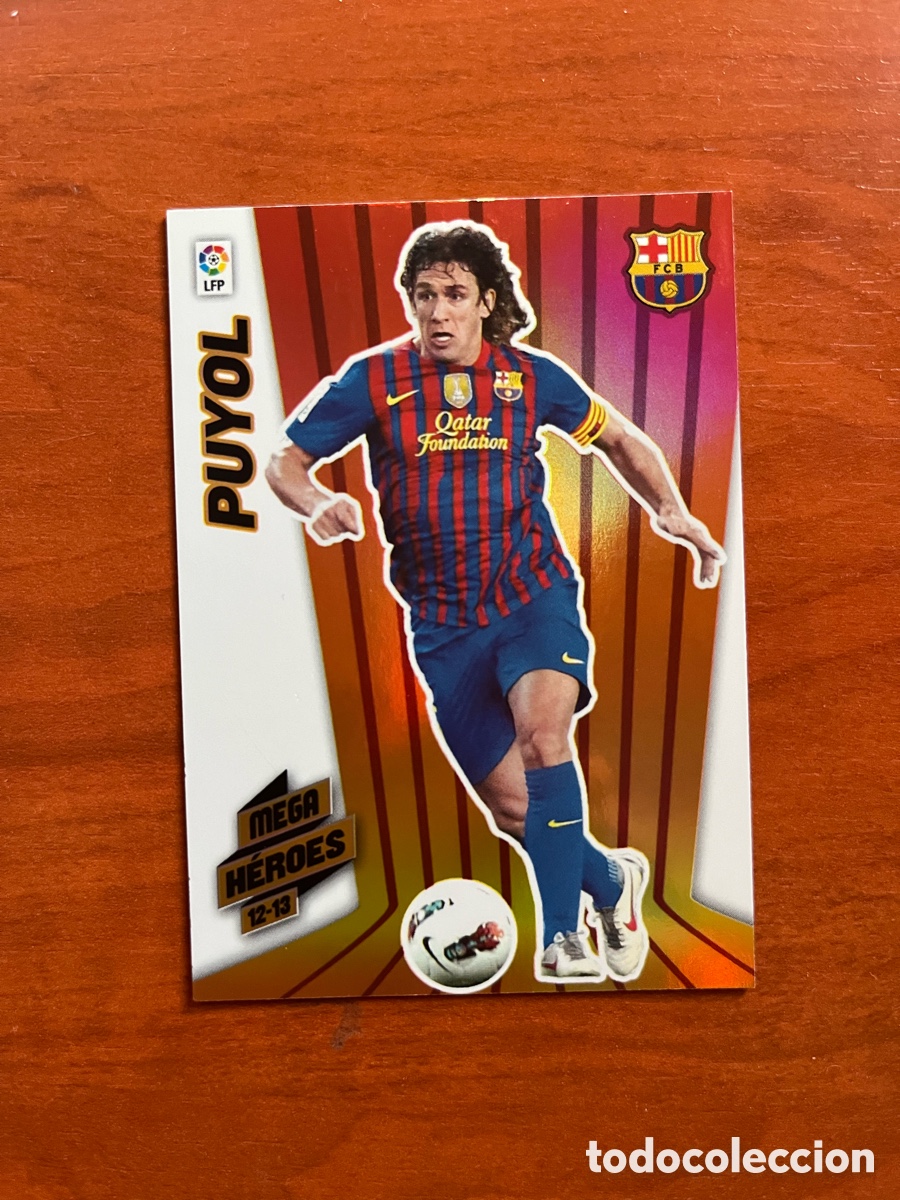 Cromos de f&uacute;tbol: PUYOL 379 MEGA HEROES BARCELONA PANINI MEGACRACKS 2012 2013 12 13