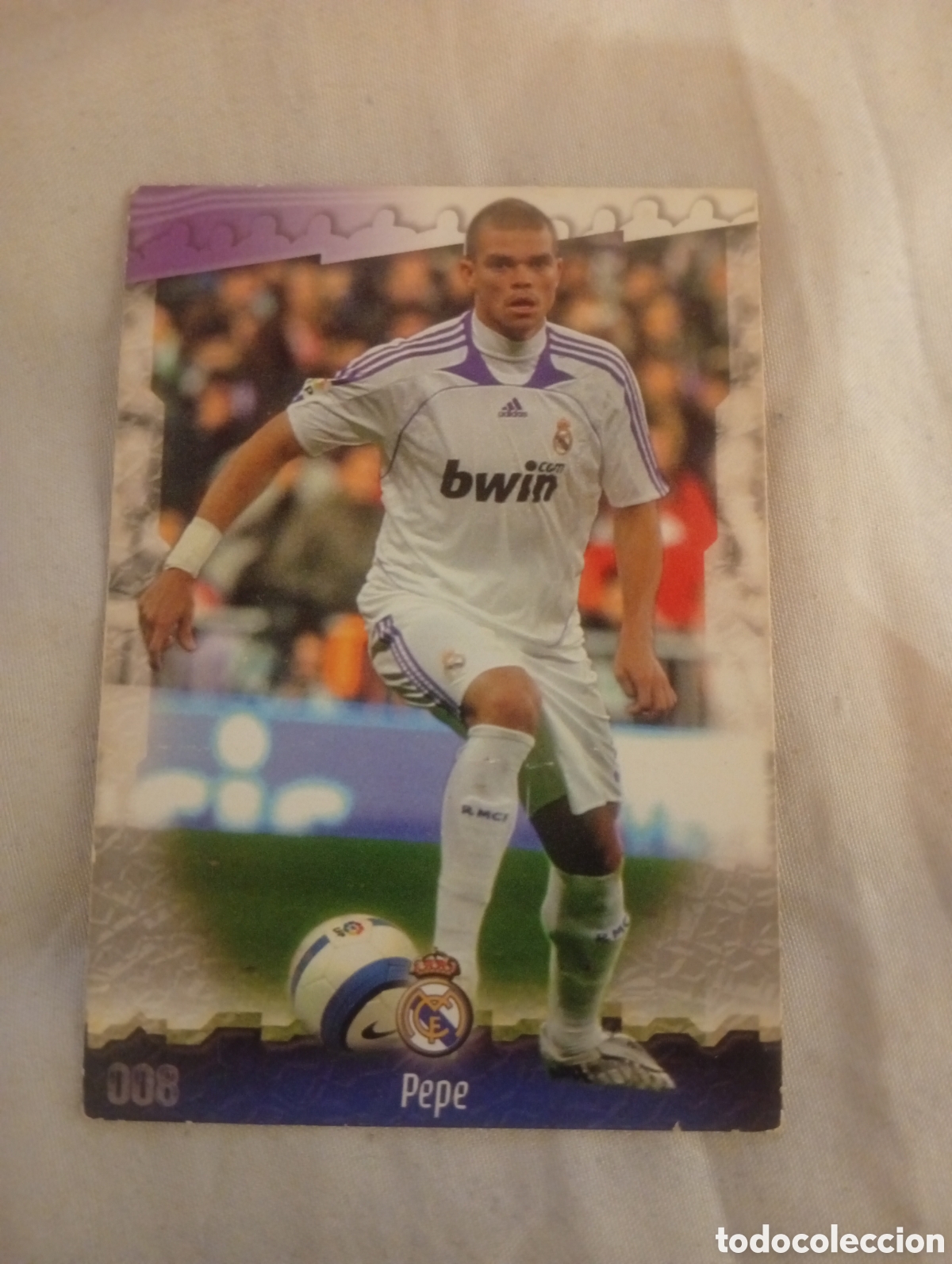 Cromos de f&uacute;tbol: Cromo de pepe ficha liga 2005