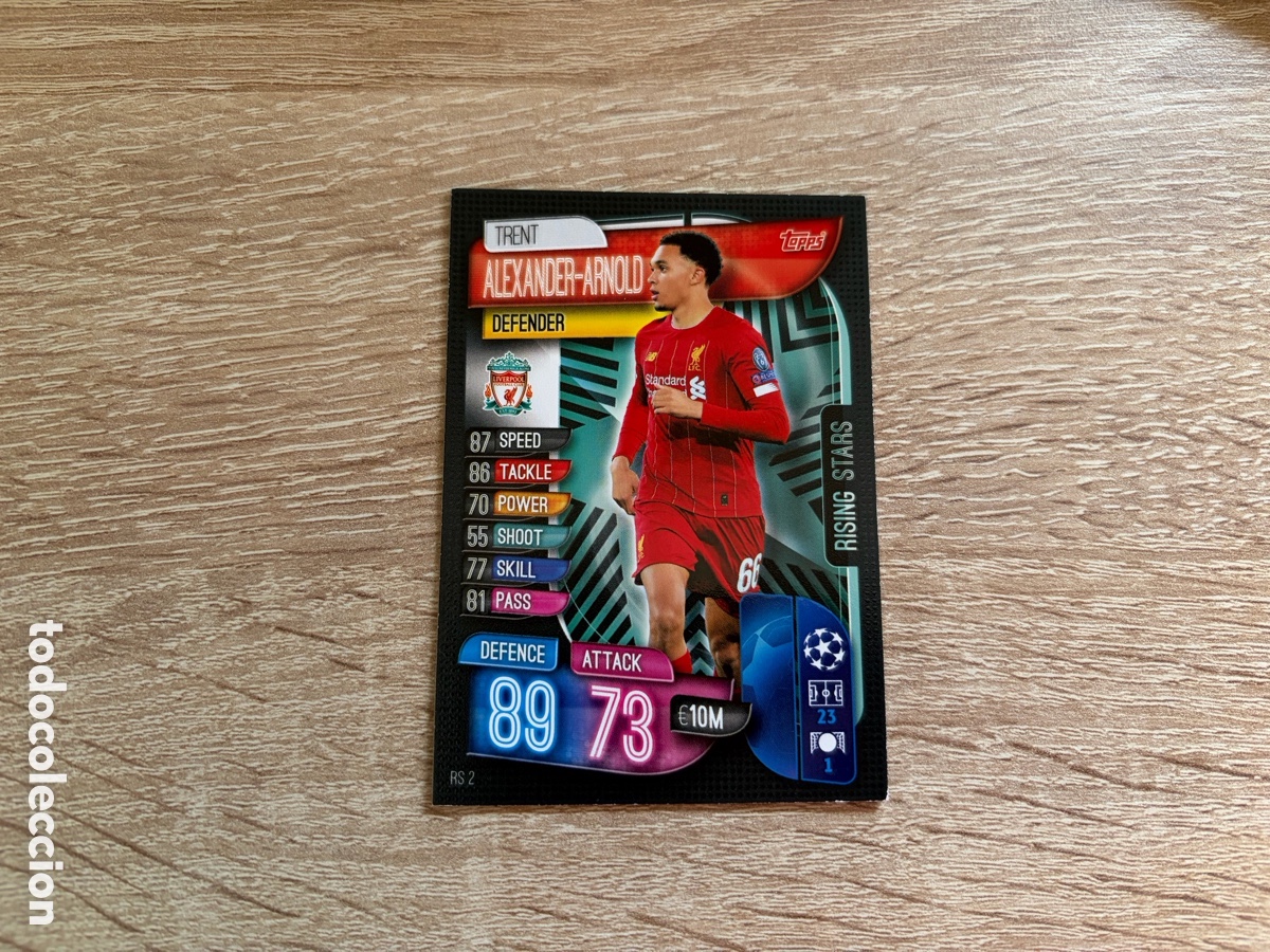 Cromos de f&uacute;tbol: RS2 TRENT ALEXANDER-ARNOLD RISING STARS MATCH ATTAX FUTBOL TOPPS 2019 2020 19 20 LIVERPOOL