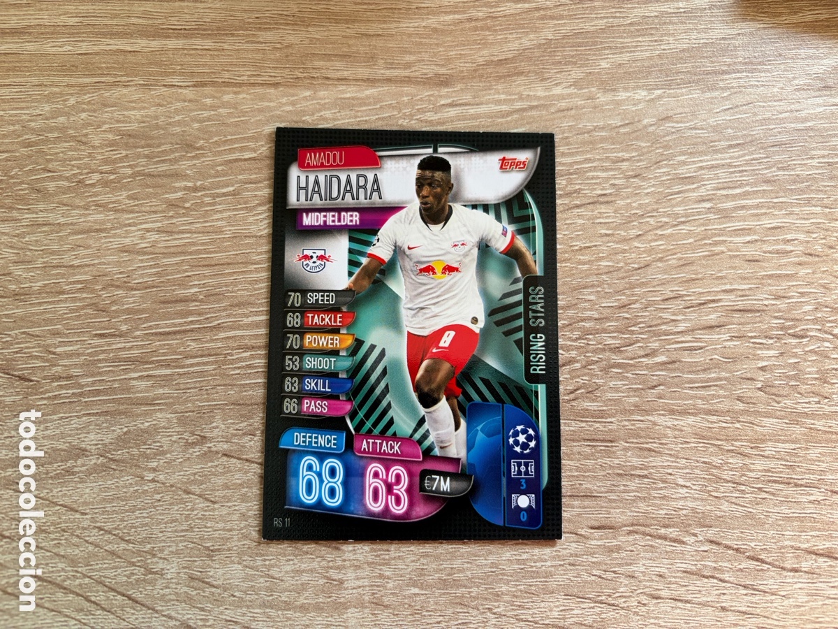 Cromos de f&uacute;tbol: RS11 AMADOU HAIDARA RISING STARS MATCH ATTAX FUTBOL TOPPS 2019 2020 19 20 RB LEIPZIG