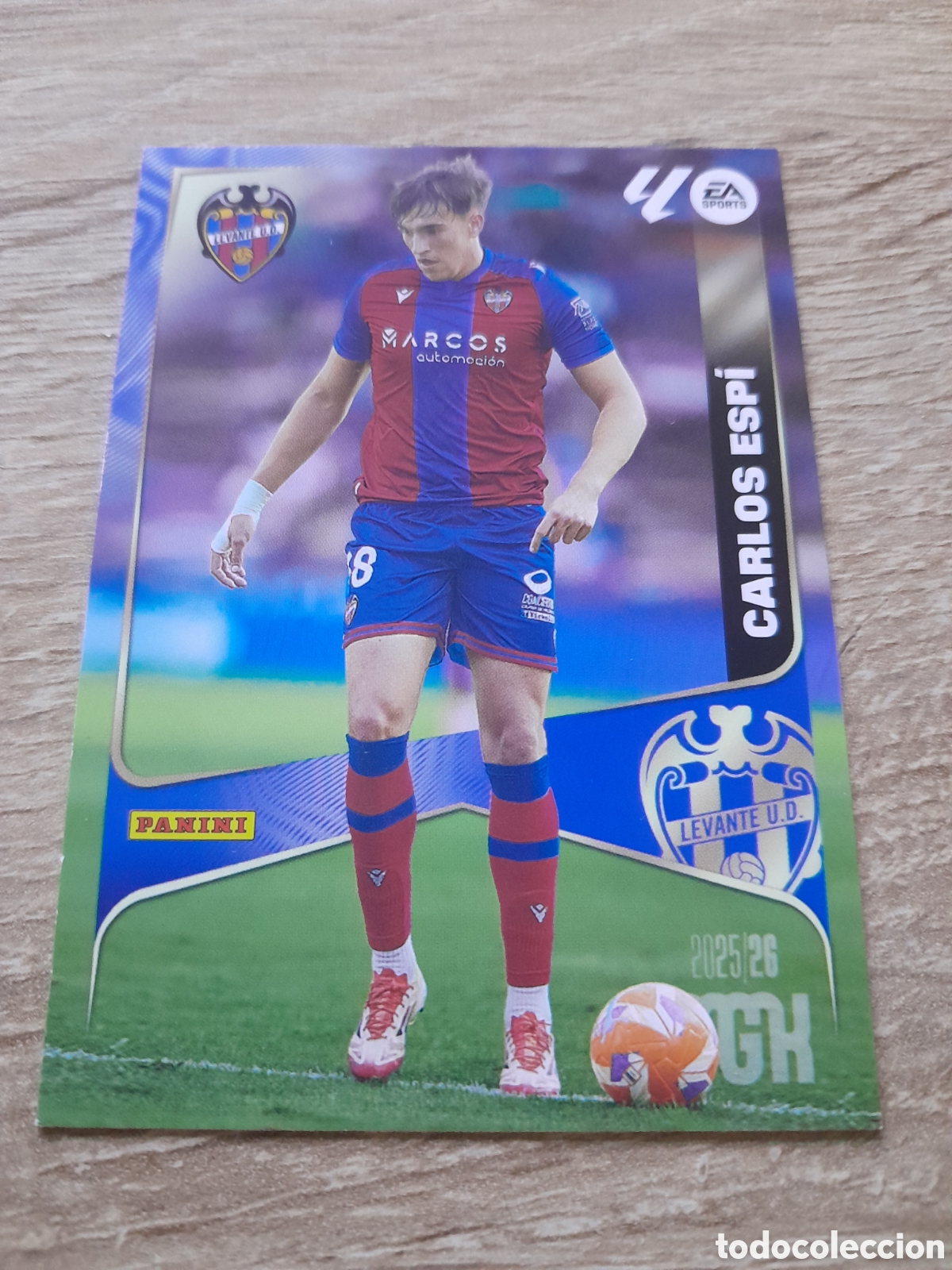 Cromos de Futebol: MEGACRACKS 2025 2026 25 26 CARLOS ESPI LEVANTE rookie n&ordm; 215