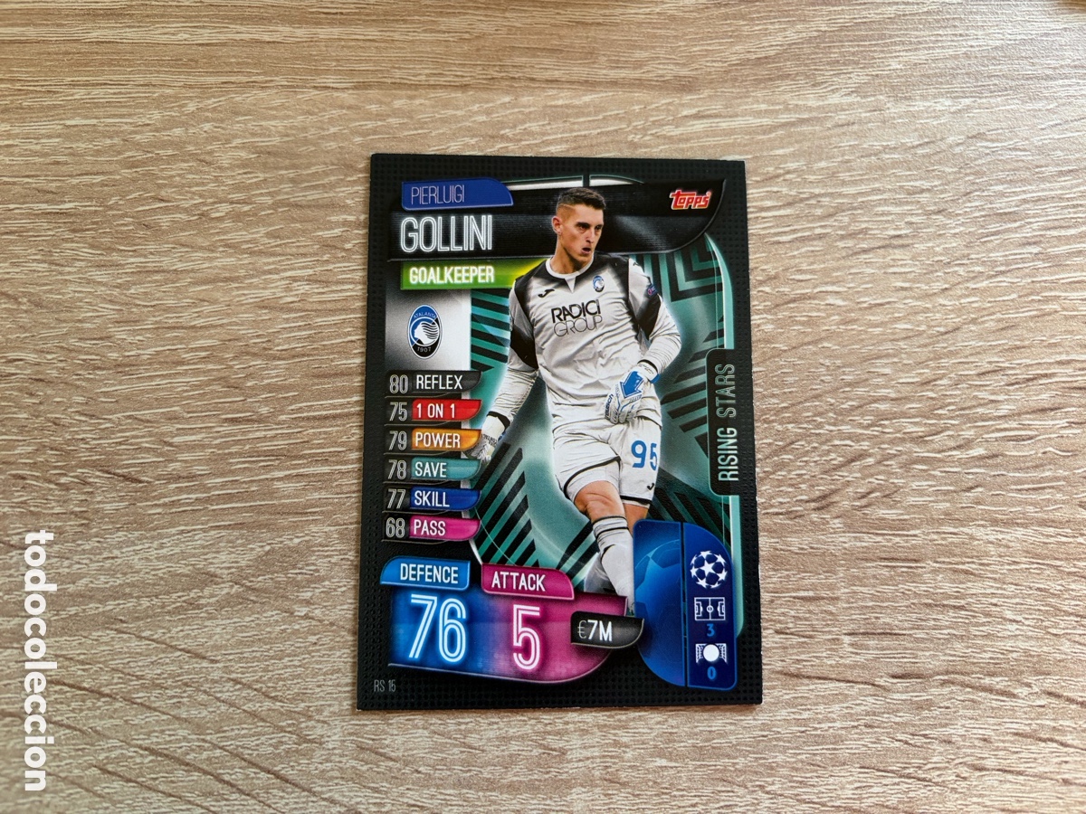 Football Stickers: RS15 PIERLUIGI GOLLINI RISING STARS MATCH ATTAX FUTBOL TOPPS 2019 2020 19 20 ATALANTA