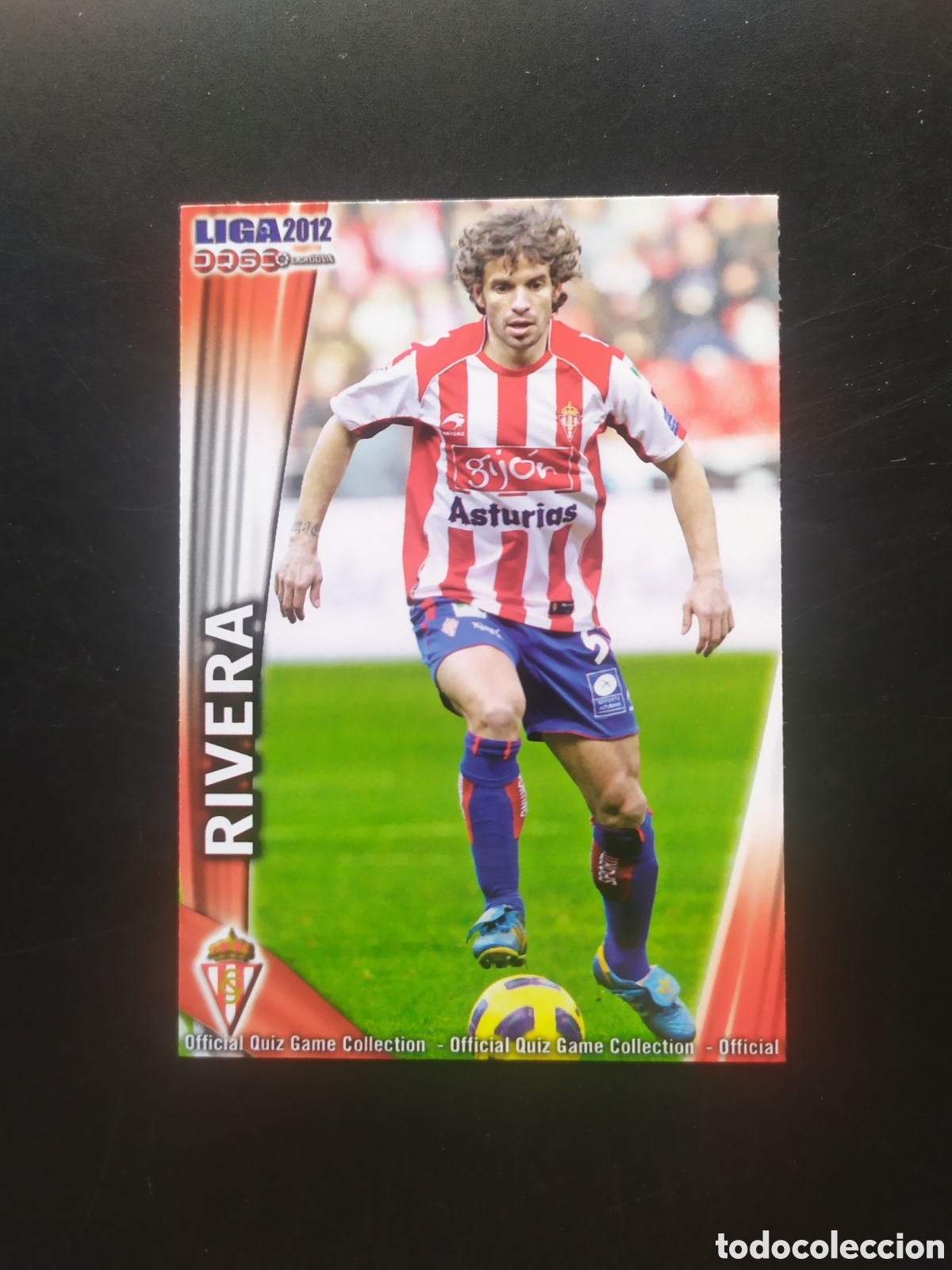 Fu&szlig;ball-Sticker: Mundicromo fichas Liga 2011 2012 11 12 Rivera n&deg; 260 Sporting Gij&oacute;n