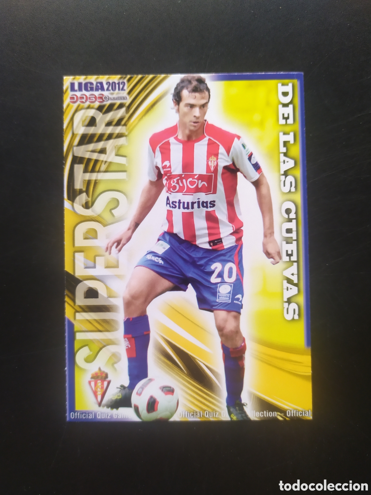 Cromos de f&uacute;tbol: Mundicromo fichas Liga 2011 2012 11 12 De Las Cuevas superstar mate n&deg; 268 Sporting Gij&oacute;n