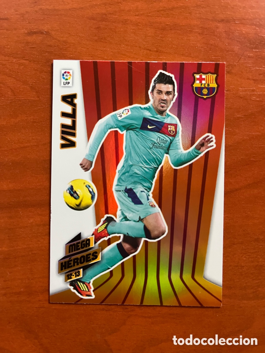 Football Stickers: 385 VILLA (BARCELONA) MEGA HEROES - MEGACRACKS 2012-2013 PANINI MGK 12-13