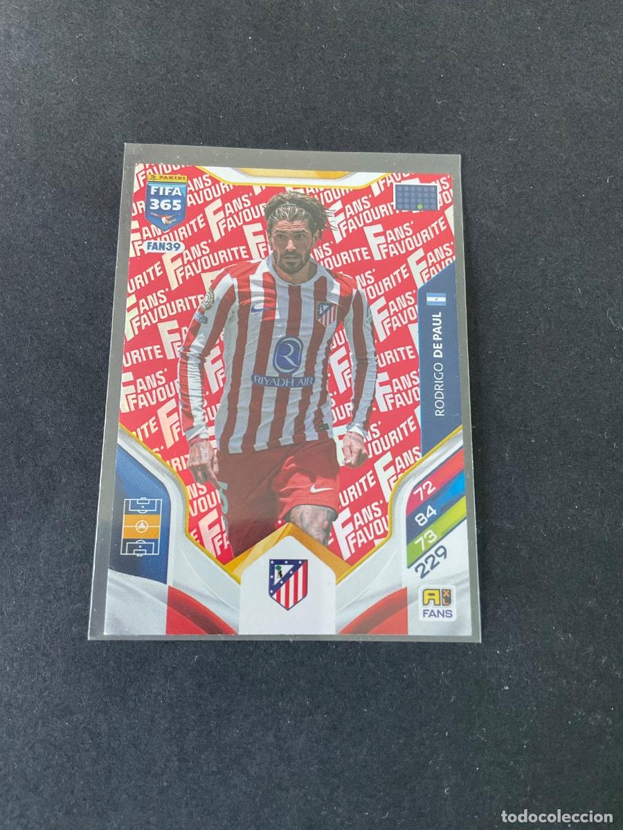 Football Stickers: FAN39 - Rodrigo de Paul - Atletico de Madrid - FANS FAVOURITE ROJO - ADREANLYN XL FIFA 2026 ( 26 )