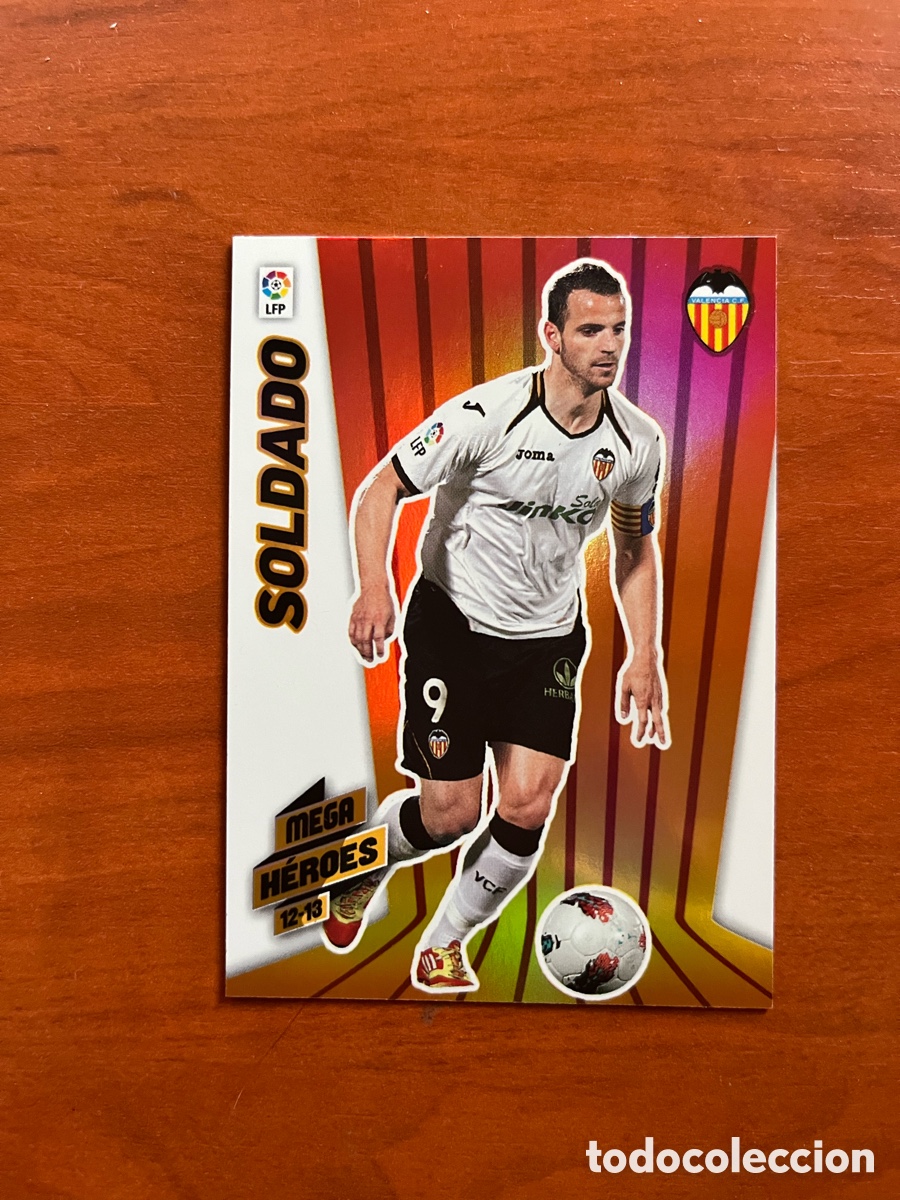 Cromos de f&uacute;tbol: 382 SOLDADO (VALENCIA) MEGA HEROES MEGACRACKS 2012-2013 PANINI MGK 12 13