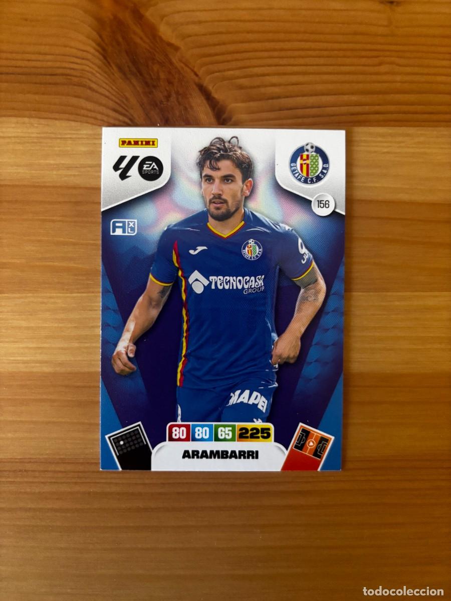 Cromos de f&uacute;tbol: ARAMBARRI GETAFE n&uacute;mero 156 cromo Adrenalyn XL 25-26 2025-2026