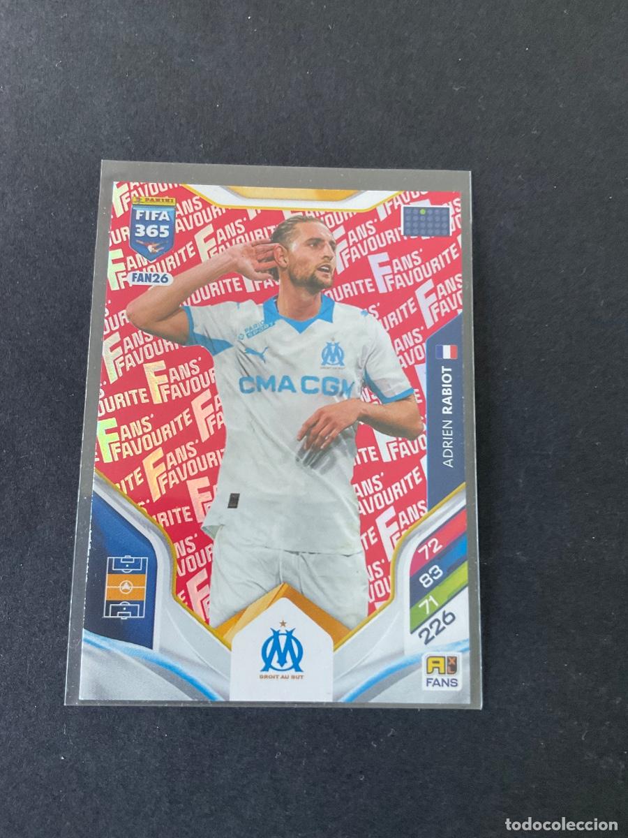 Cromos de f&uacute;tbol: FAN26 - Adrien Rabiot - Olympique - FANS FAVOURITE ROJO - ADREANLYN XL FIFA 2026 ( 26 )