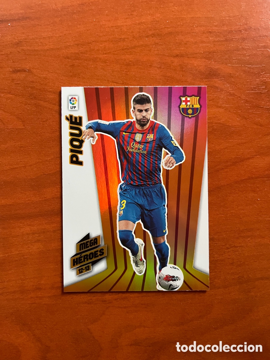 Cromos de f&uacute;tbol: 378 PIQUE BARCELONA H&Eacute;ROES MEGACRACKS PANINI ALBUM LIGA 2012 2013 12 13