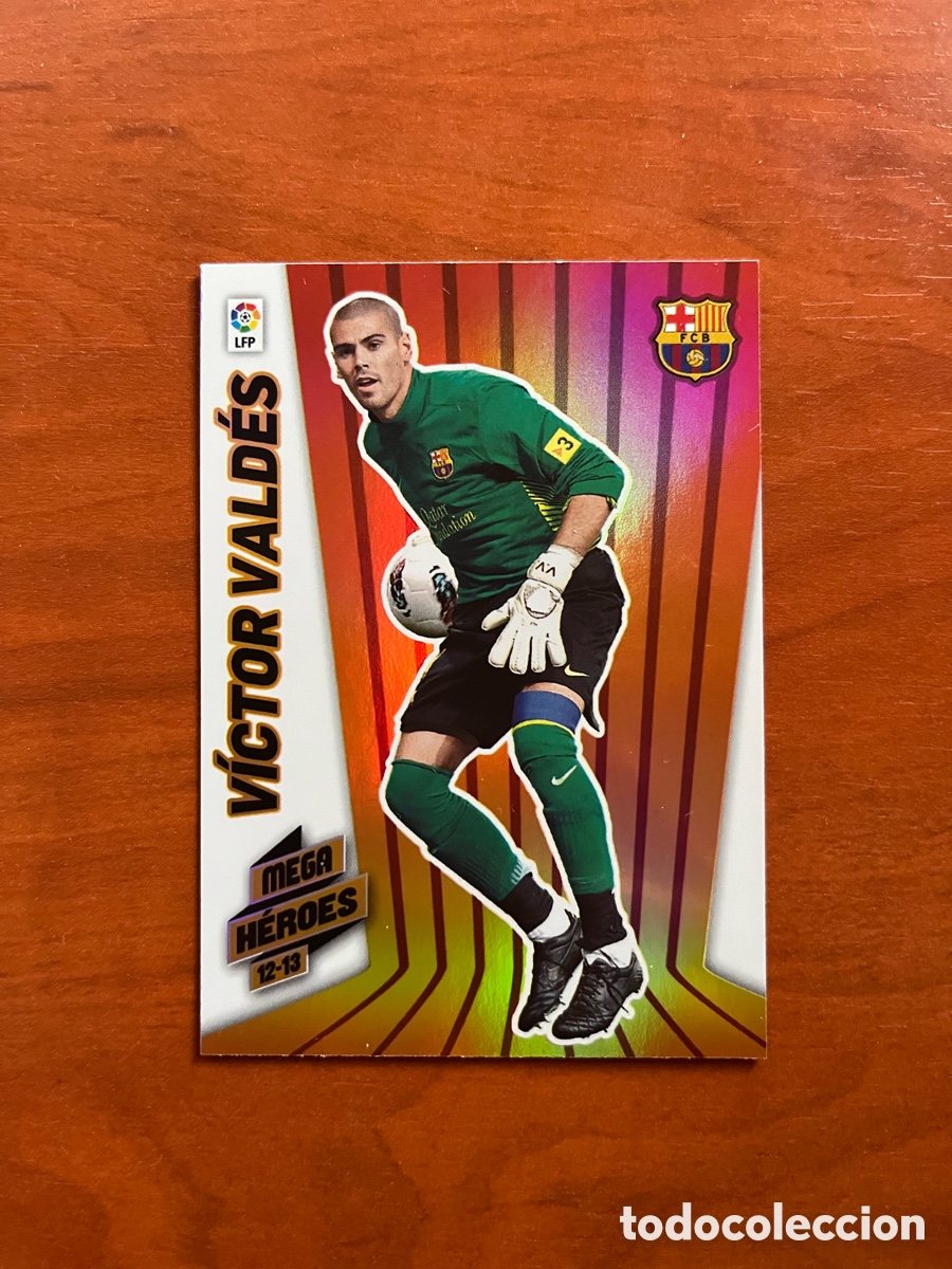 Cromos de f&uacute;tbol: N&ordm; 384 VICTOR VALDES MEGACRACKS 2012 13 MEGA HEROES MGK 12 13