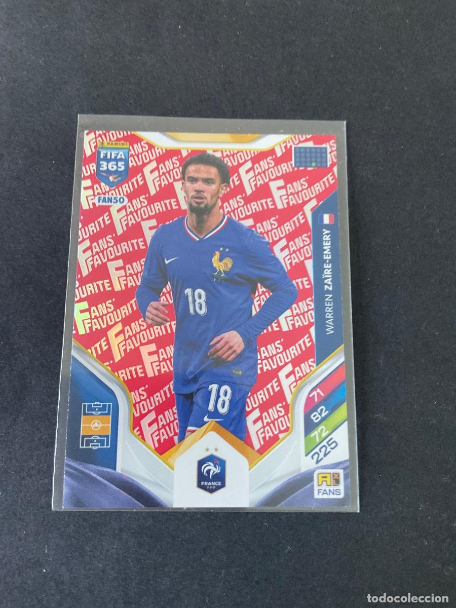 Cromos de f&uacute;tbol: FAN50 - Warren Zaire Emery - Francia - FANS FAVOURITE ROJO - ADREANLYN XL FIFA 2026 ( 26 )