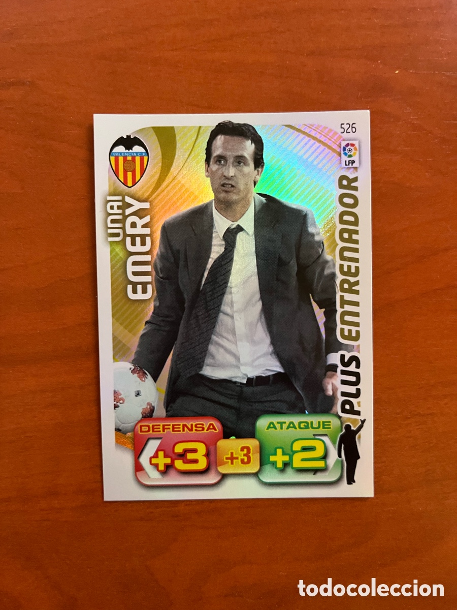 Cromos de f&uacute;tbol: 526 UNAI EMERY VALENCIA CF PLUS ENTRENADOR ADRENALYN XL BBVA 2011 2012 PANINI 11 12