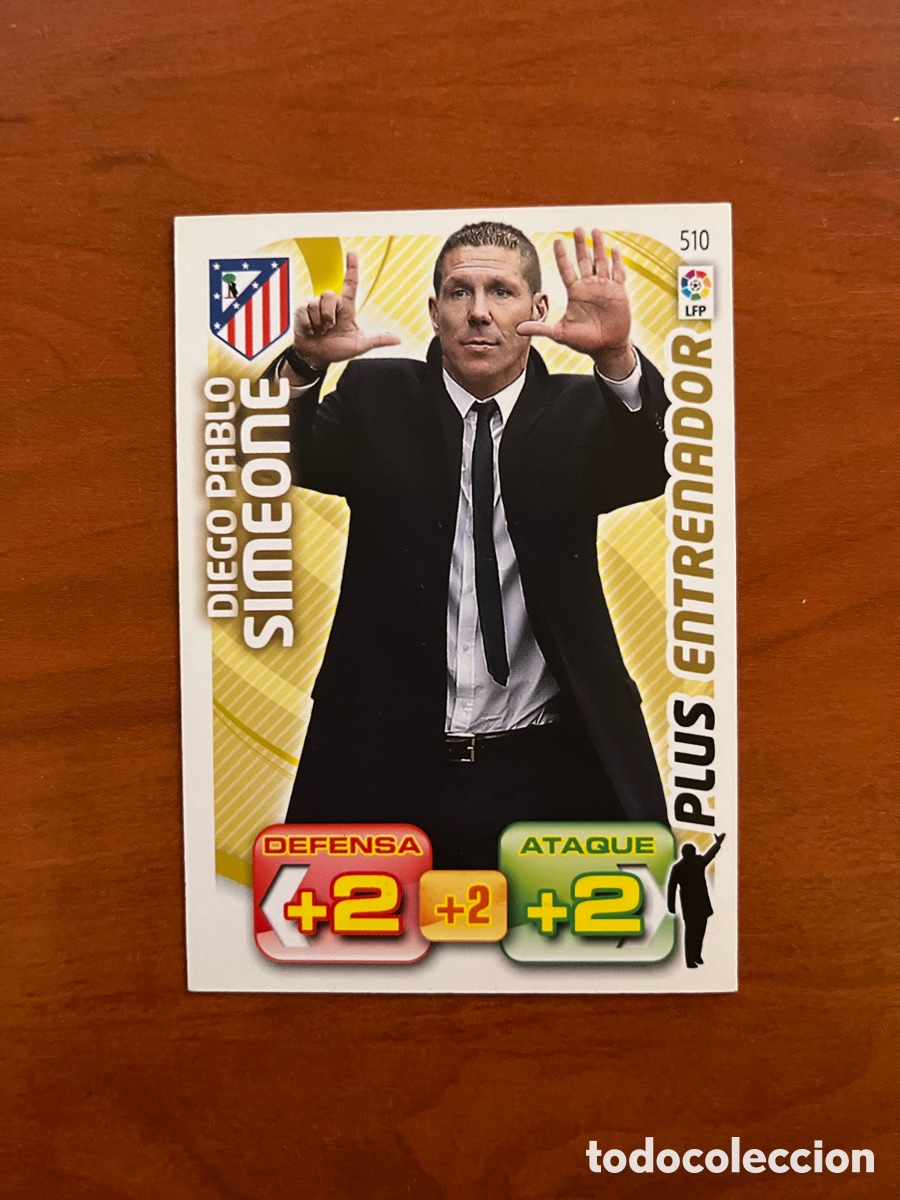 Cromos de f&uacute;tbol: SIMEONE ATLETICO DE MADRID 510 PLUS ENTRENADOR ADRENALYN XL LIGA 2011 2012 11 12 PANINI