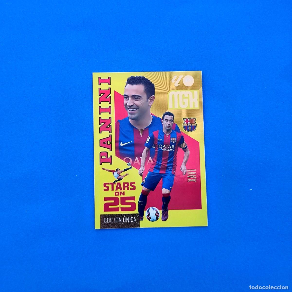 Cromos de f&uacute;tbol: Megacracks 2026 2027 / 26 27 Xavi STARS ON 25 Edici&oacute;n &Uacute;nica Barcelona