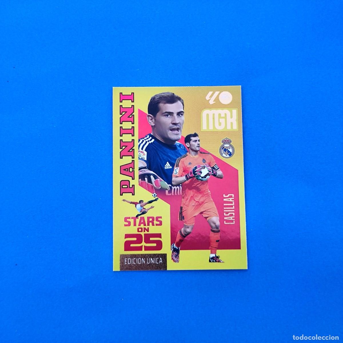 Cromos de f&uacute;tbol: Megacracks 2026 2027 / 26 27 Casillas STARS ON 25 Edici&oacute;n &Uacute;nica Real Madrid