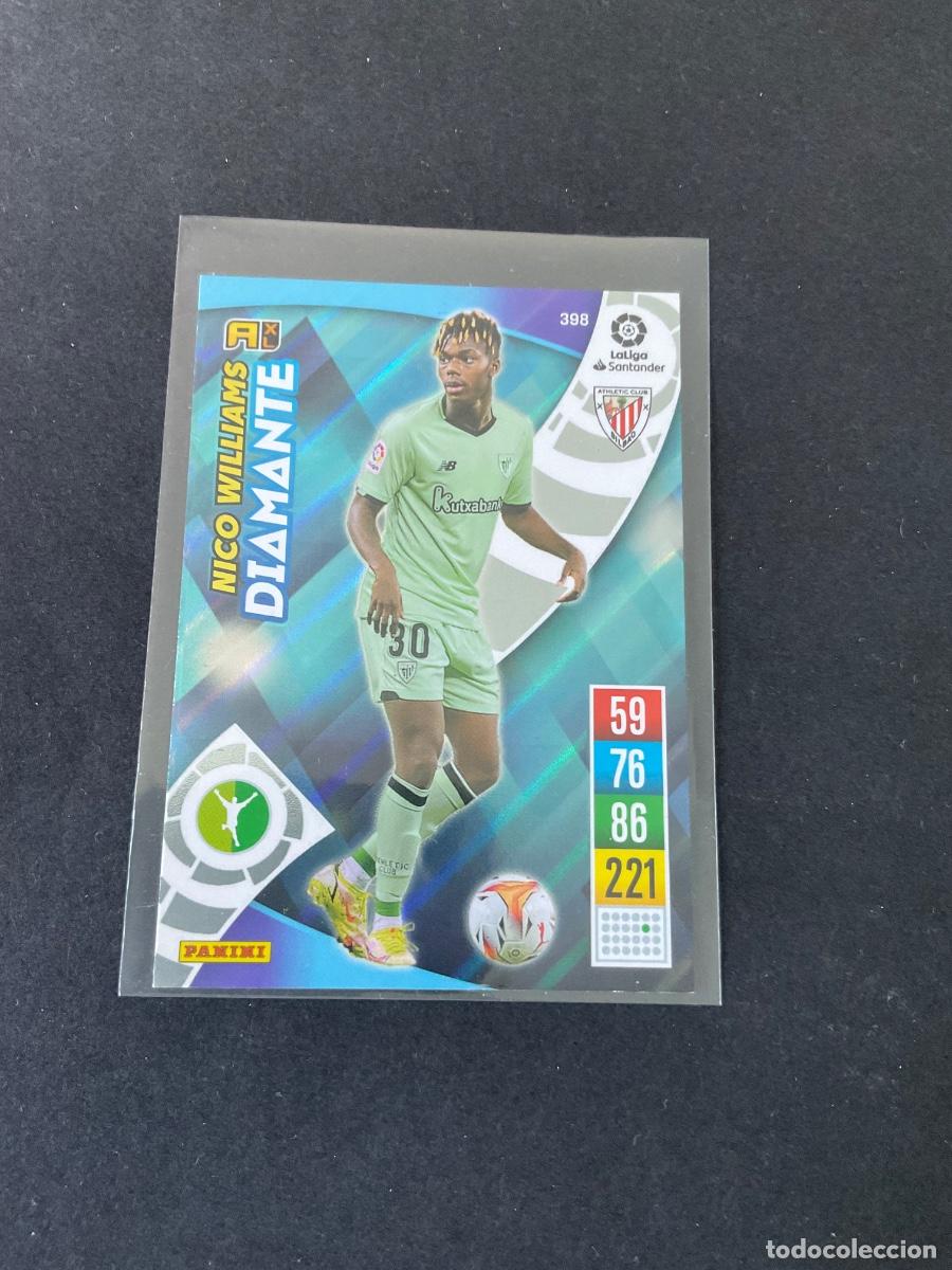 Cromos de f&uacute;tbol: Nico Williams - Adrenalyn La Liga 2021/22 - DIAMANTE