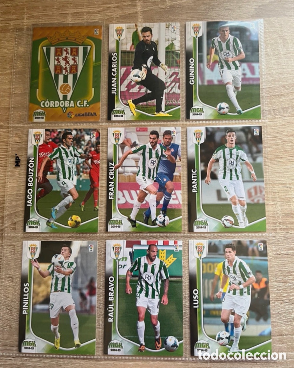 Cromos de f&uacute;tbol: C&Oacute;RDOBA CF SET COMPLETO MEGACRACKS MGK 2014 2015 PANINI
