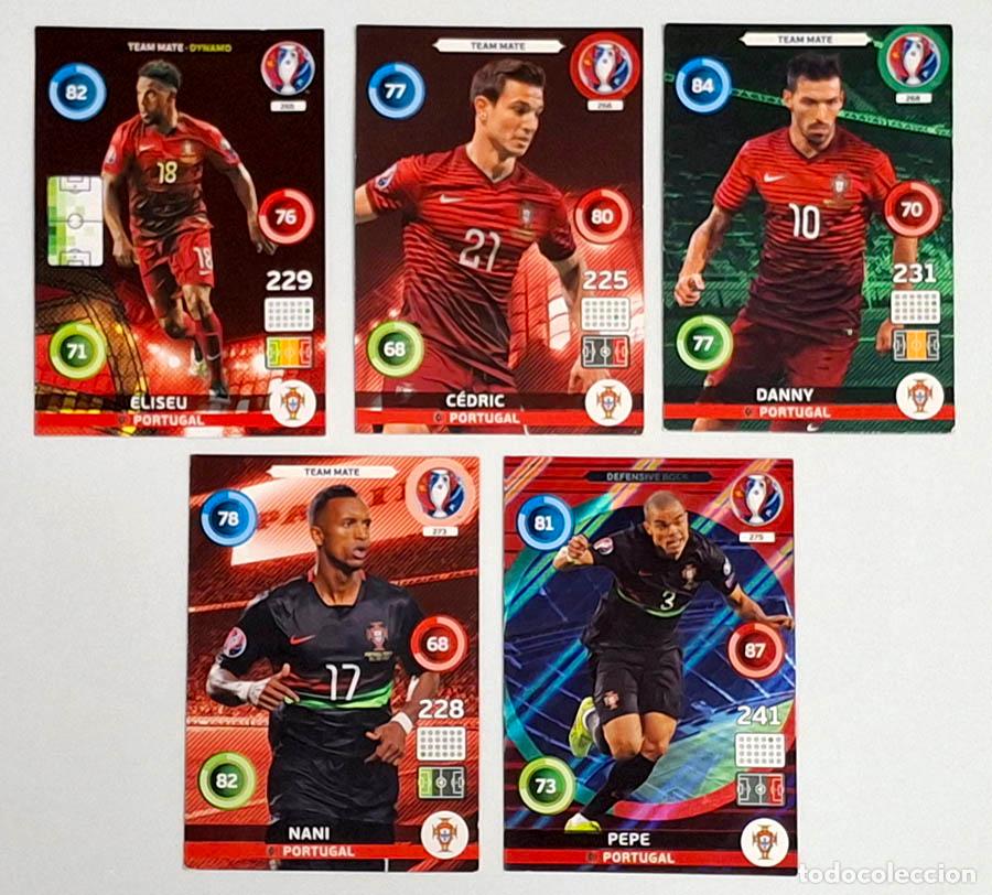 Cromos de Futebol: 5 cards de Portugal, Mundial Russia 2018 Adrenalyn