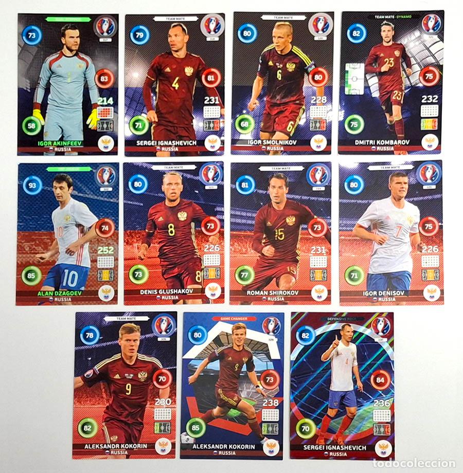 Cromos de Futebol: 11 cards de Russia Rusia, Mundial Russia 2018 Adrenalyn