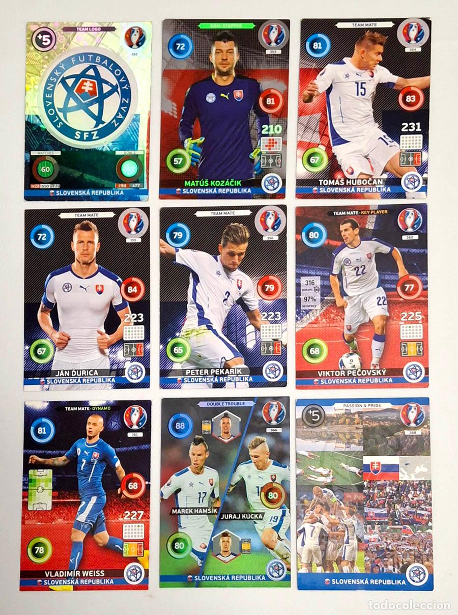 Cromos de Futebol: 9 cards de Slovensk&aacute; Republika Eslovaquia, Mundial Russia 2018 Adrenalyn