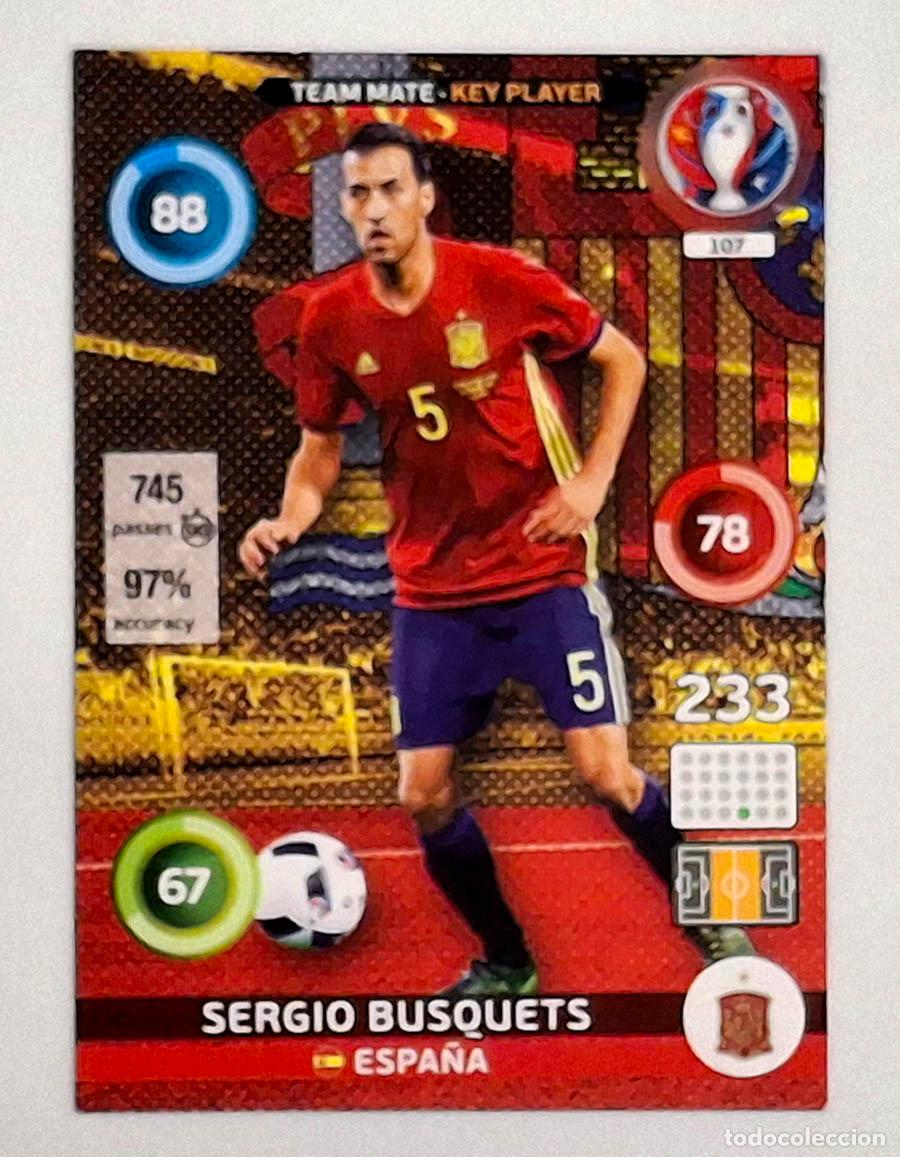 Cromos de Futebol: 107 Serio Busquets - Espa&ntilde;a, Mundial Russia 2018 Adrenalyn