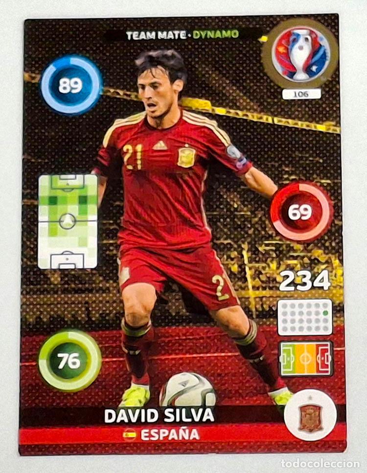 Football Stickers: 106 David Silva - Espa&ntilde;a, Mundial Russia 2018 Adrenalyn