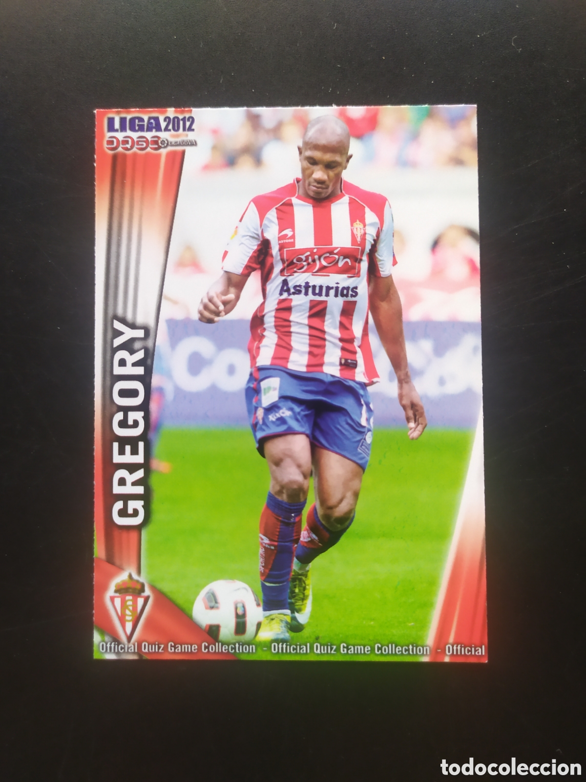 Cromos de f&uacute;tbol: Mundicromo fichas Liga 2011 2012 11 12 Gregory n&deg; 252 Sporting Gij&oacute;n