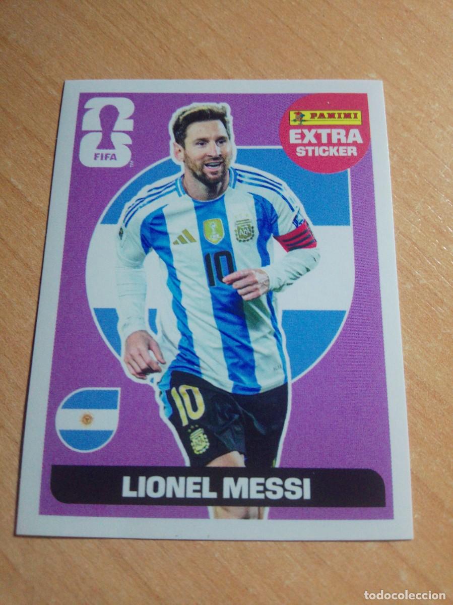 Figurine di Calcio: MESSI EXTRA STICKER MORADO ARGENTINA MUNDIAL FIFA WORLD CUP 2026 26 PANINI STICKERS NUEVO