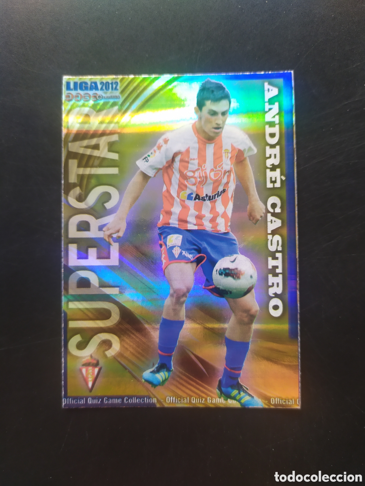 Cromos de f&uacute;tbol: Mundicromo fichas Liga 2011 2012 11 12 Andr&eacute; Castro superstar brillo rayas n&deg; 269 Sporting Gij&oacute;n