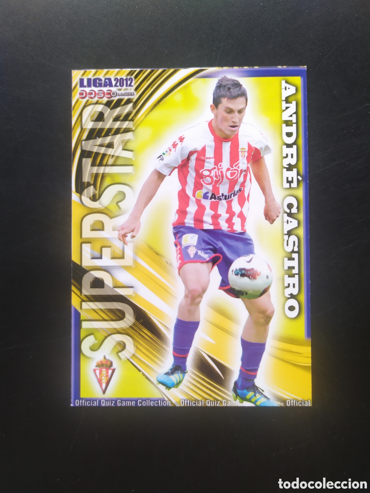 Cromos de Futebol: Mundicromo fichas Liga 2011 2012 11 12 Andr&eacute; Castro superstar mate n&deg; 269 Sporting Gij&oacute;n