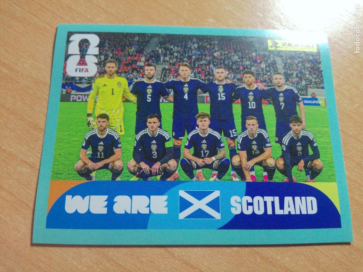 Cromos de f&uacute;tbol: SCO 13 PLANTILLA DE ESCOCIA MUNDIAL FIFA WORLD CUP 2026 26 PANINI STICKERS NUEVO