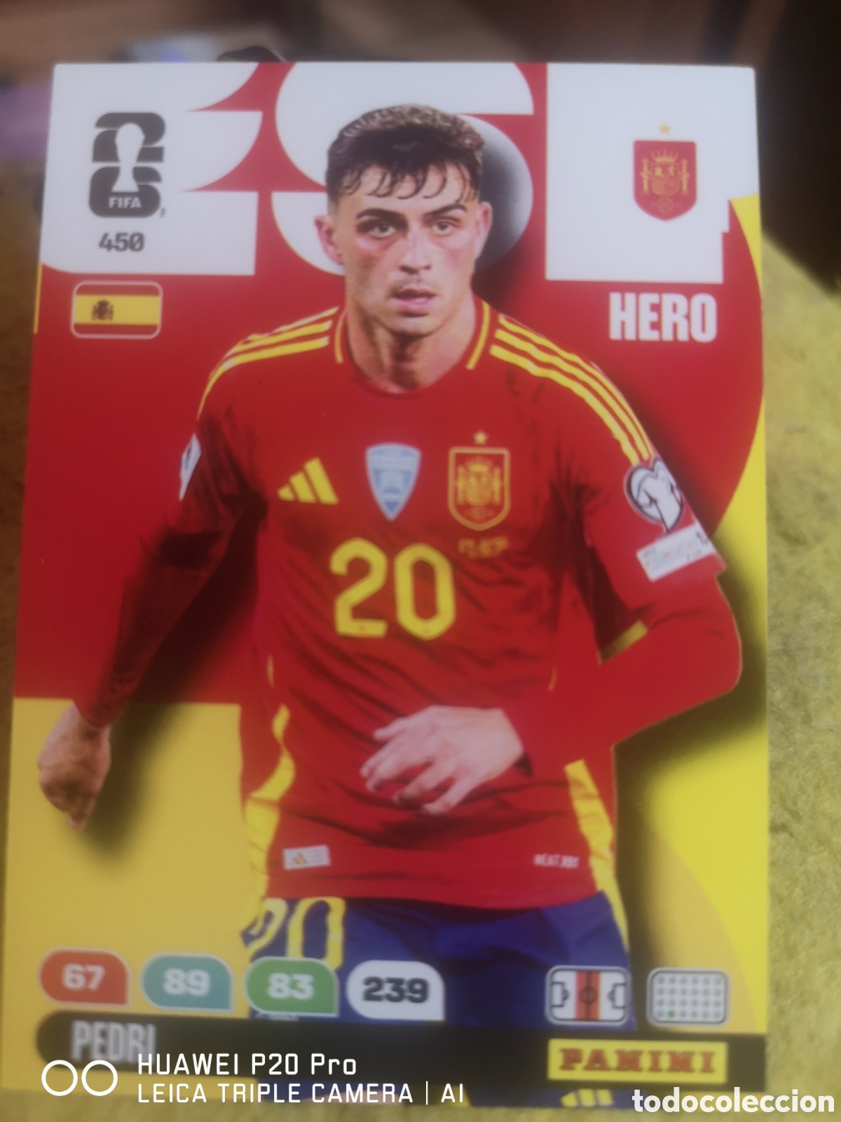 Cromos de f&uacute;tbol: FIFA WORLD CUP MUNDIAL 2026 ADRENALYN PEDRI 450 ESPA&Ntilde;A