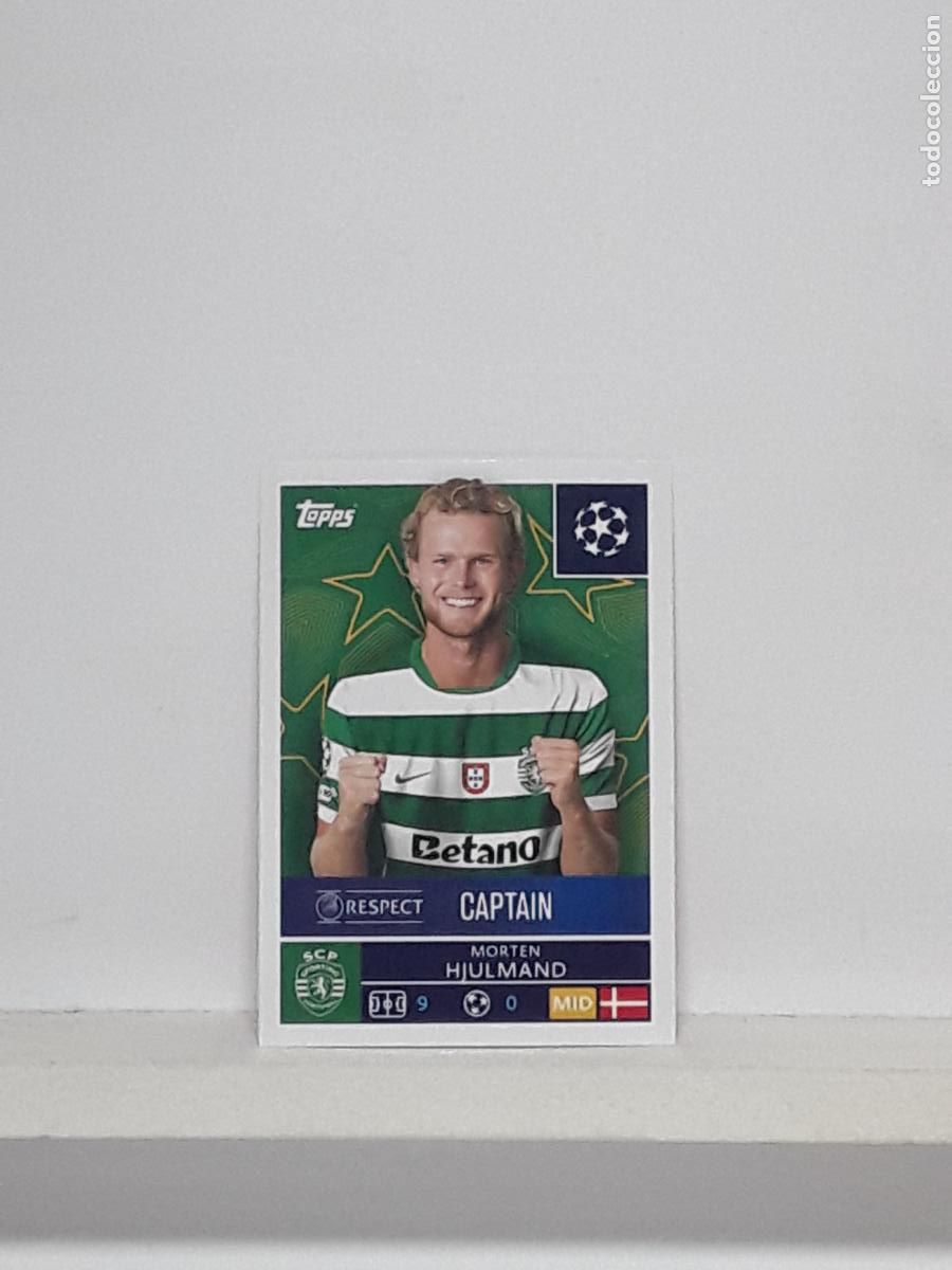 Cromos de f&uacute;tbol: CHAMPIONS STICKER 2025 2026 25 26 ALBUM TOPPS LEAGUE N 411 SPORTING PORTUGAL MORTEN HJULMAND
