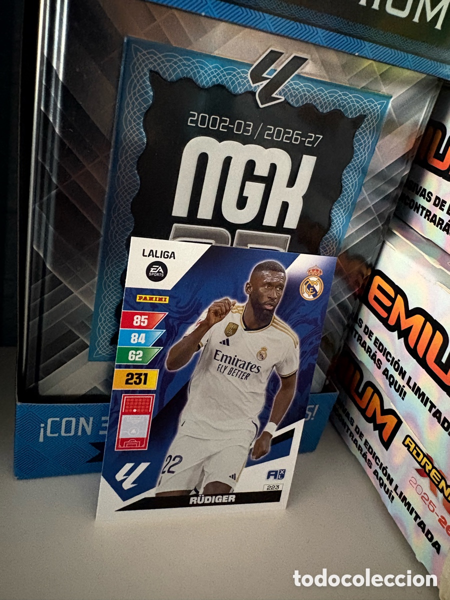 Cromos de Futebol: Adrenalyn 2023 2024 23 24 panini Rudiger n&deg; 223 Real Madrid