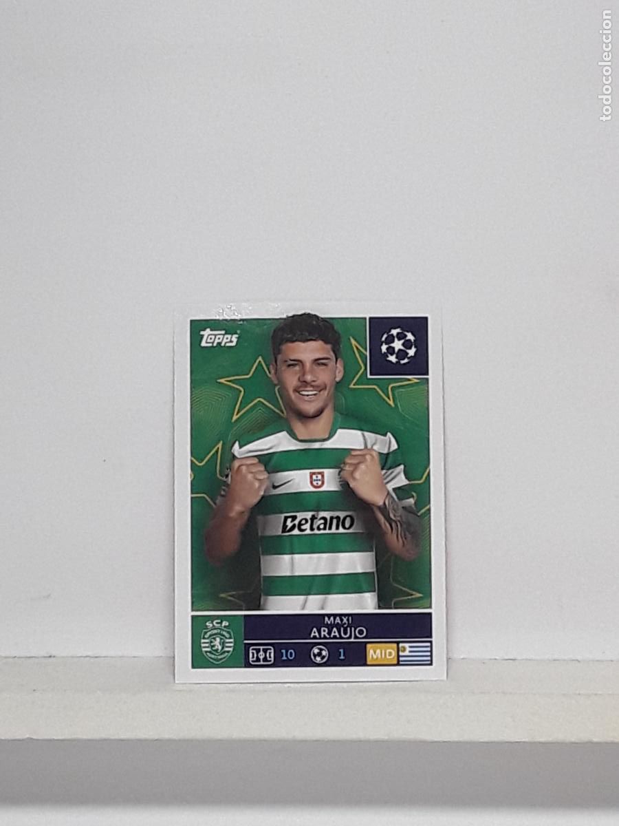 Cromos de f&uacute;tbol: CHAMPIONS STICKER 2025 2026 25 26 ALBUM TOPPS LEAGUE N 418 SPORTING PORTUGAL MAXI ARAUJO