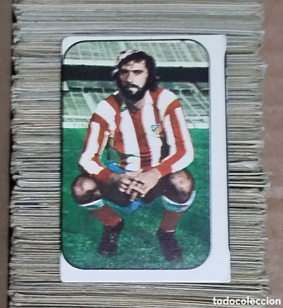 Cromos de f&uacute;tbol: SIN PEGAR &Uacute;LTIMOS FICHAJES 1 ROBI ATL&Eacute;TICO DE MADRID 76 77 1976 1977 ESTE CROMO NUNCA PEGADO FICHAJE