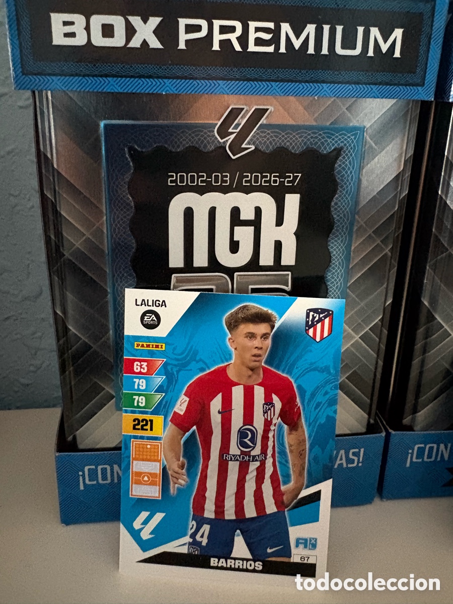 Cromos de f&uacute;tbol: 67 Pablo Barrios, Atl&eacute;tico de Madrid, Panini Adrenalyn XL 2023 2024 23 24