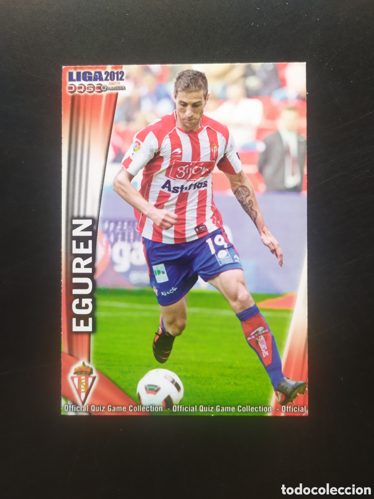 Cromos de f&uacute;tbol: Mundicromo fichas Liga 2011 2012 11 12 Eguren n&deg; 259 Sporting Gij&oacute;n