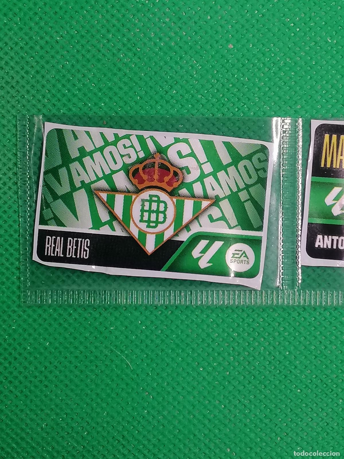 Cromos de f&uacute;tbol: ESCUDO BETIS CHICLES CHICLE SIN PEGAR ⚽ PANINI LIGA ESTE 26 27 2026 2027 ⚽