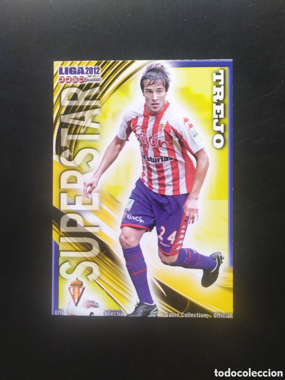 Cromos de f&uacute;tbol: Mundicromo fichas Liga 2011 2012 11 12 Trejo superstar mate n&deg; 266 Sporting Gij&oacute;n