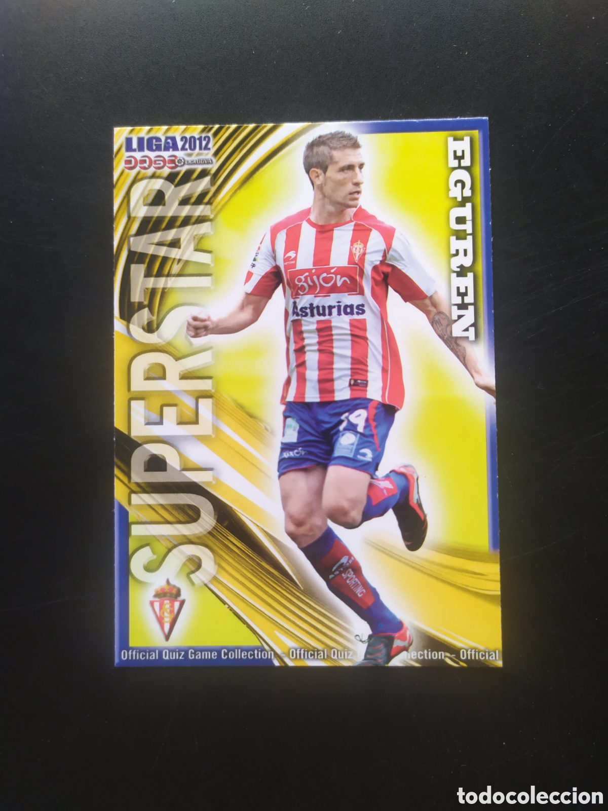 Cromos de f&uacute;tbol: Mundicromo fichas Liga 2011 2012 11 12 Eguren superstar mate n&deg; 270 Sporting Gij&oacute;n